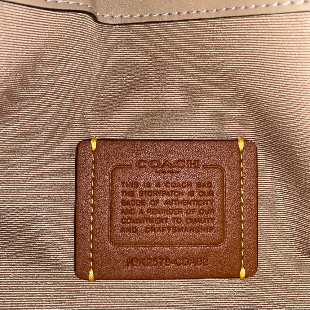 Coach Rowan Bucket Bag In Rainbow Signature Canvas New - Picture 11 of 13